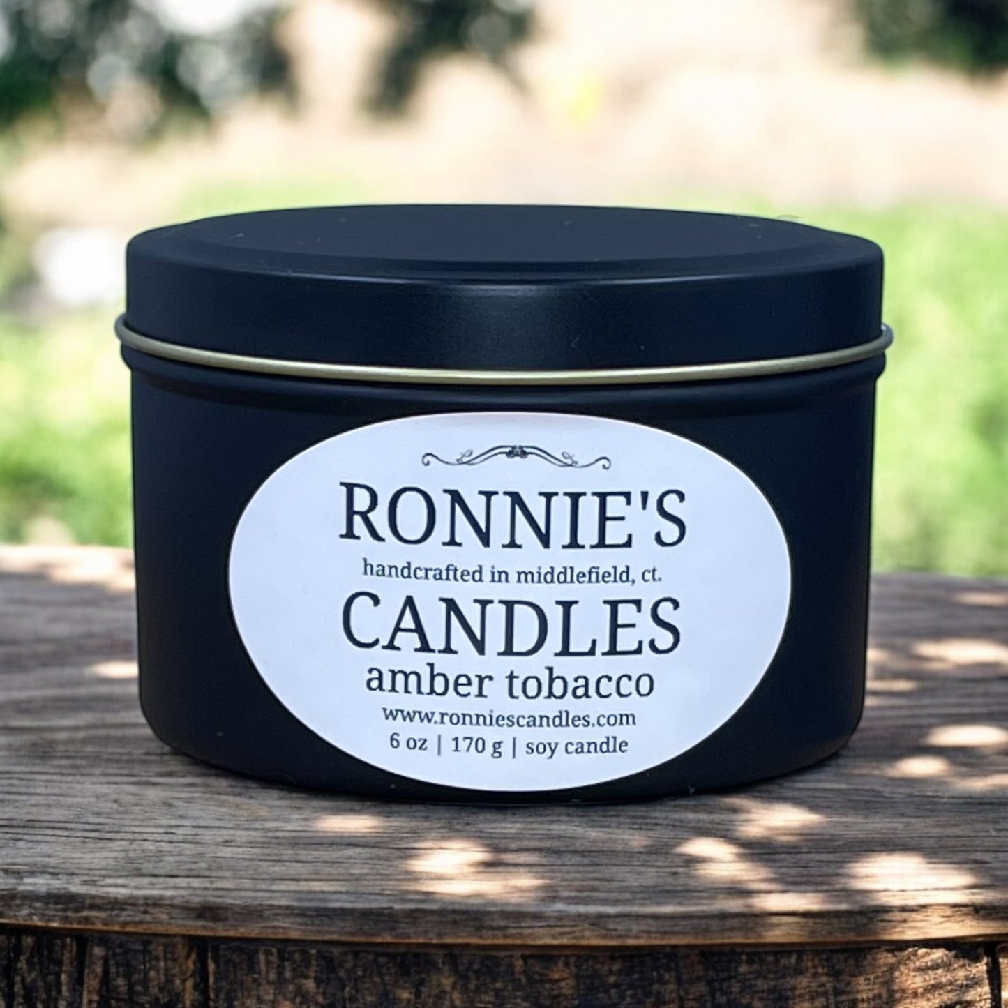 Amber Tobacco 100% Soy Candle