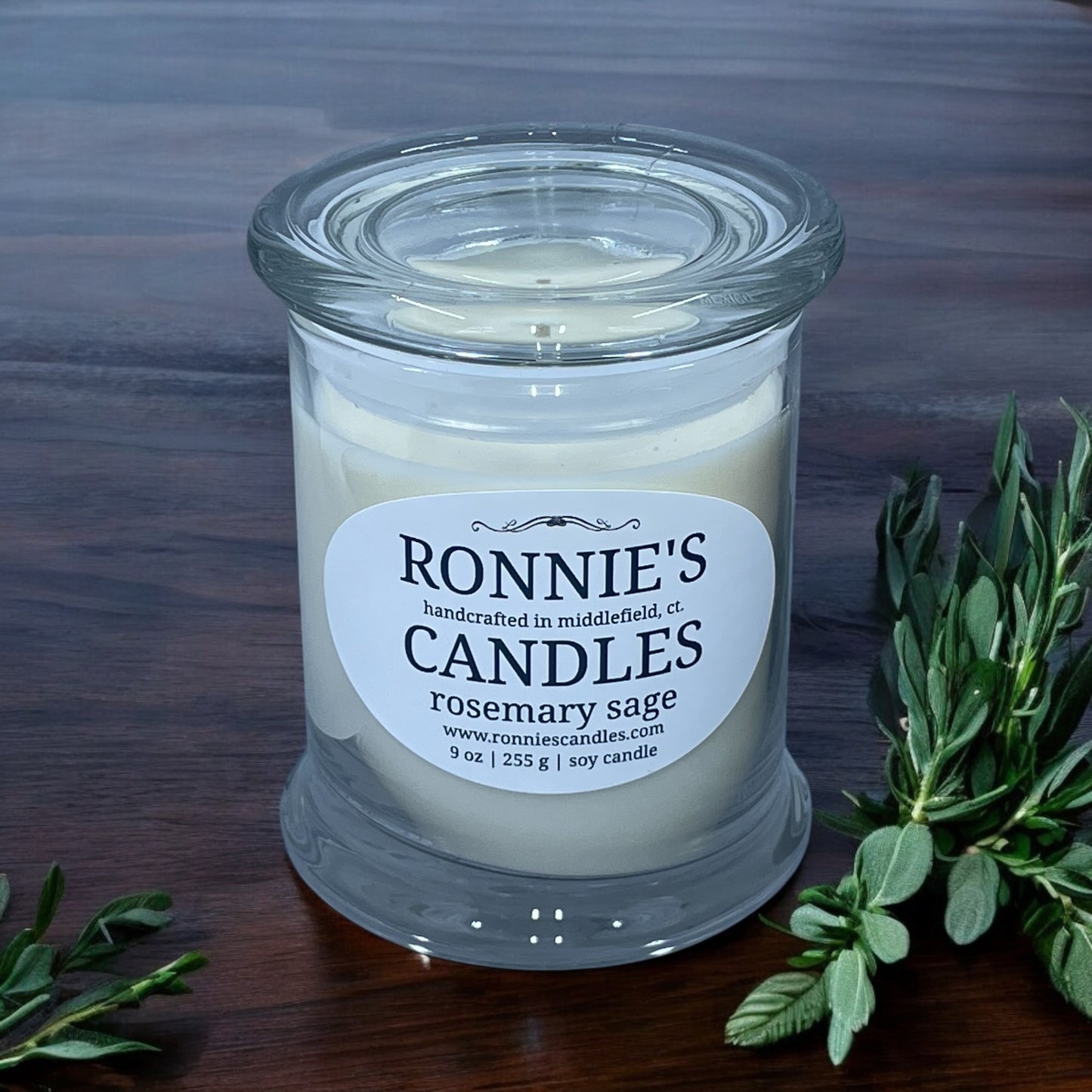 Rosemary Sage 100% Soy Candle
