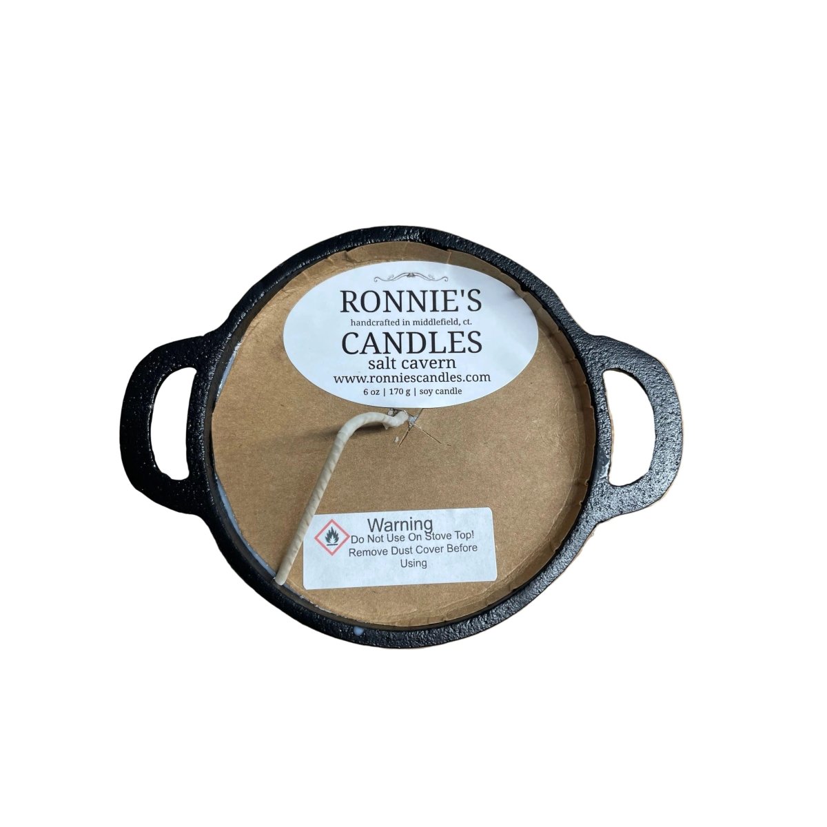 Cast iron Dutch oven used as a wax warmer for efficient and stylish home fragrance solutions
