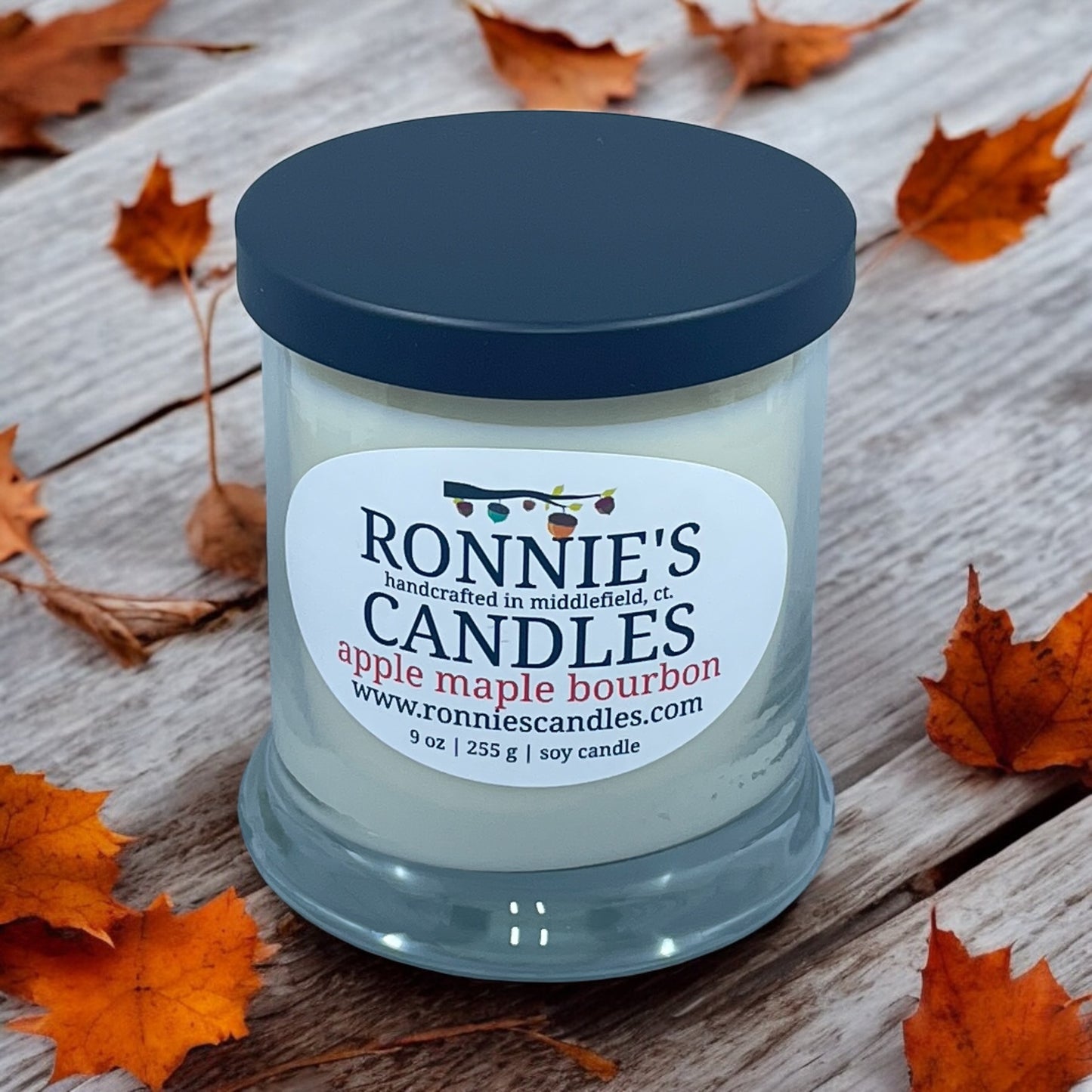 Apple Maple Bourbon 100% Soy Candle