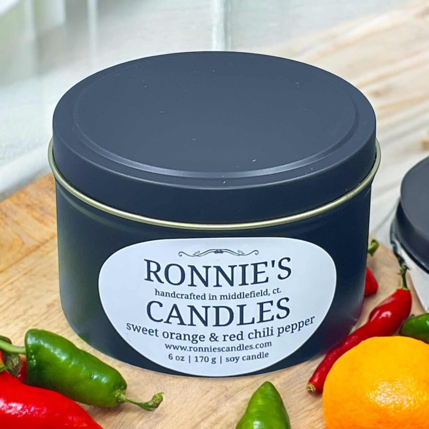 Sweet Orange Chili Pepper 100% Soy Candle