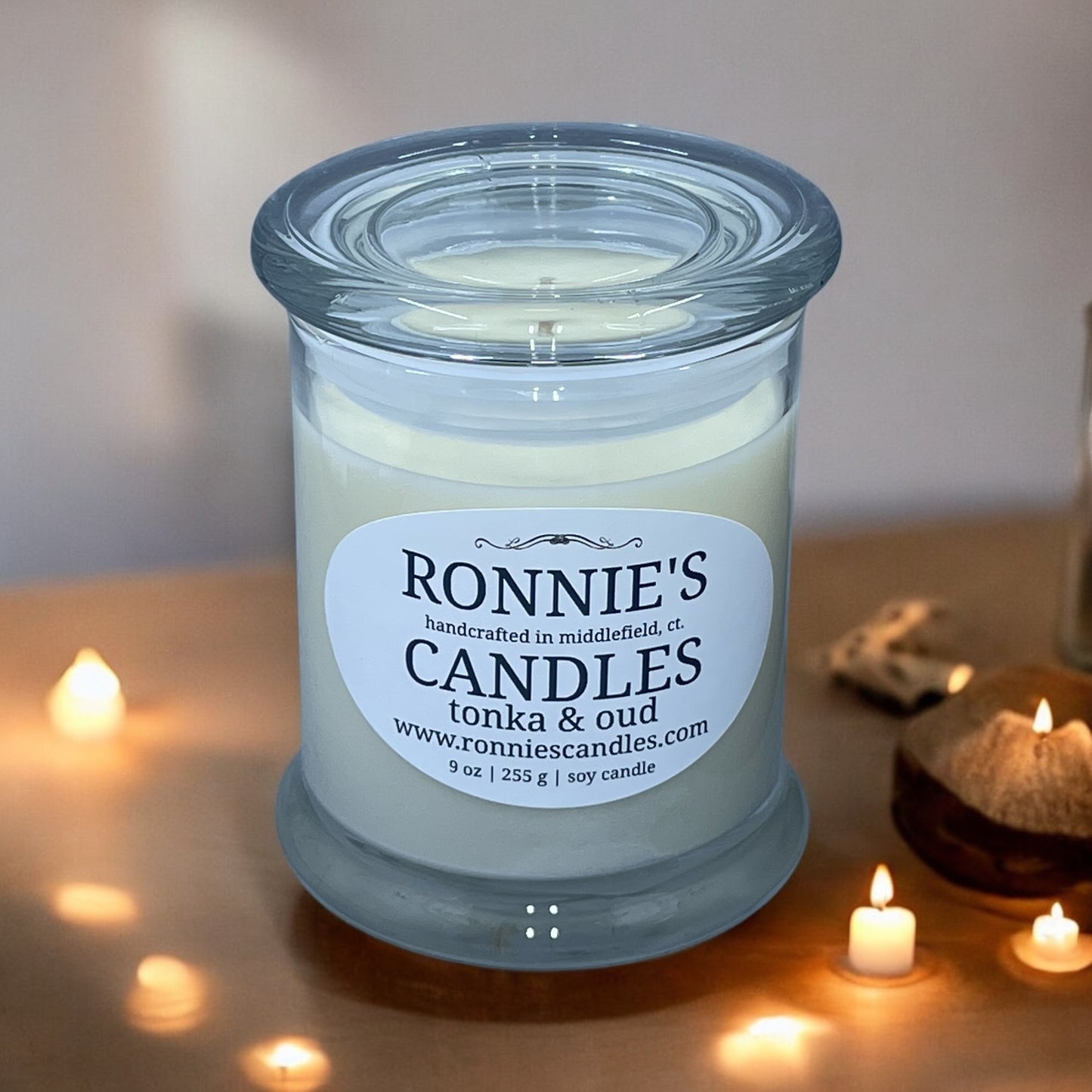 Tonka and Oud 100% Soy Candle