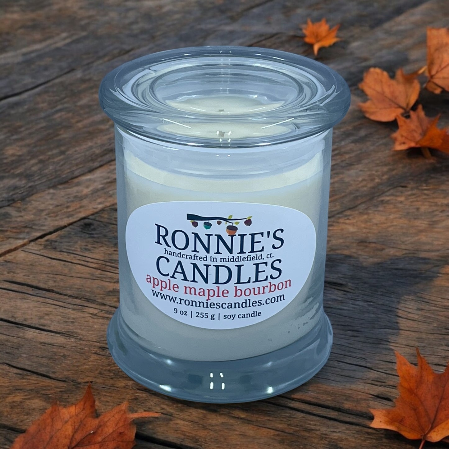 Apple Maple Bourbon 100% Soy Candle