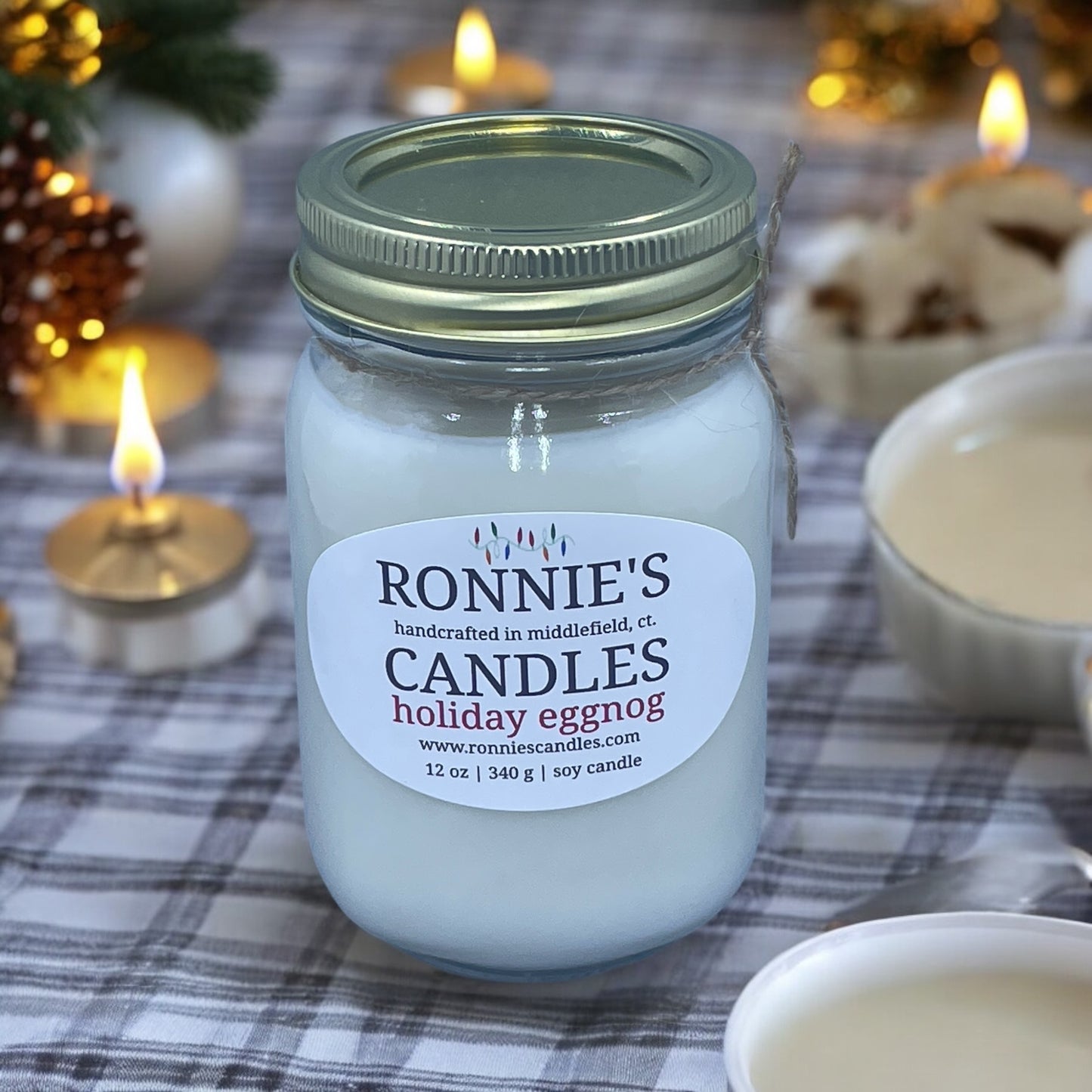 Holiday Eggnog 100% Soy Candle