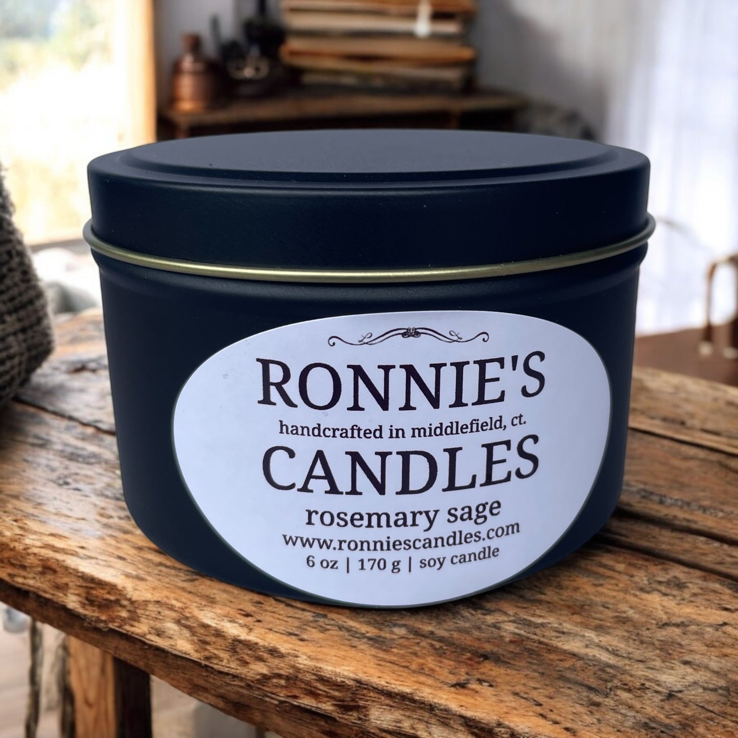 Rosemary Sage 100% Soy Candle