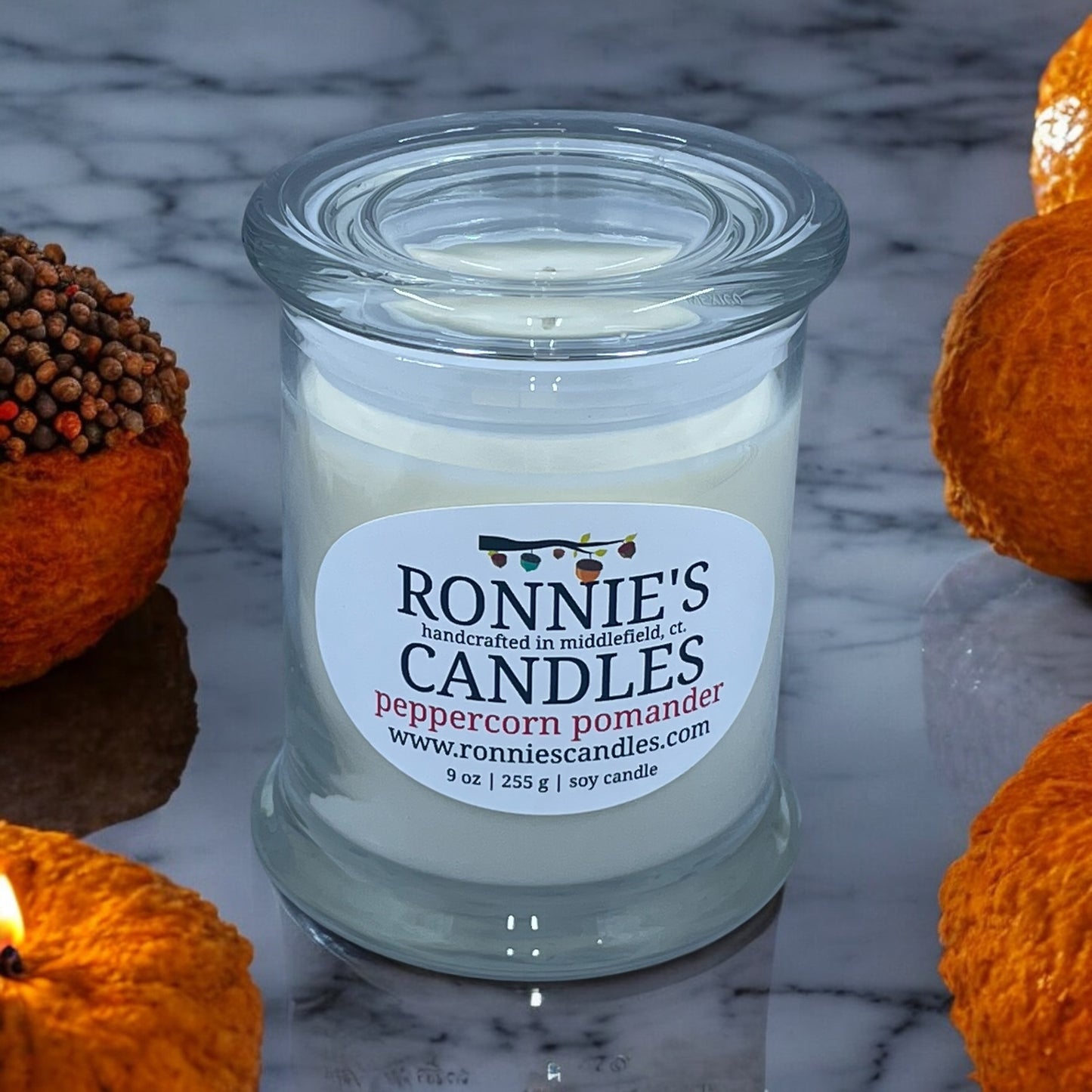 Peppercorn Pomander 100% Soy Candle