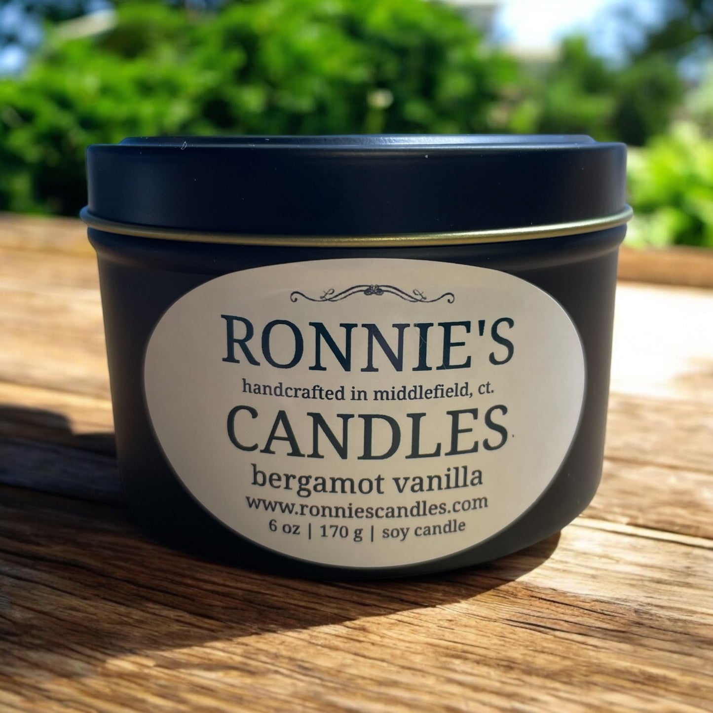 Bergamot Vanilla 100% Soy Candle