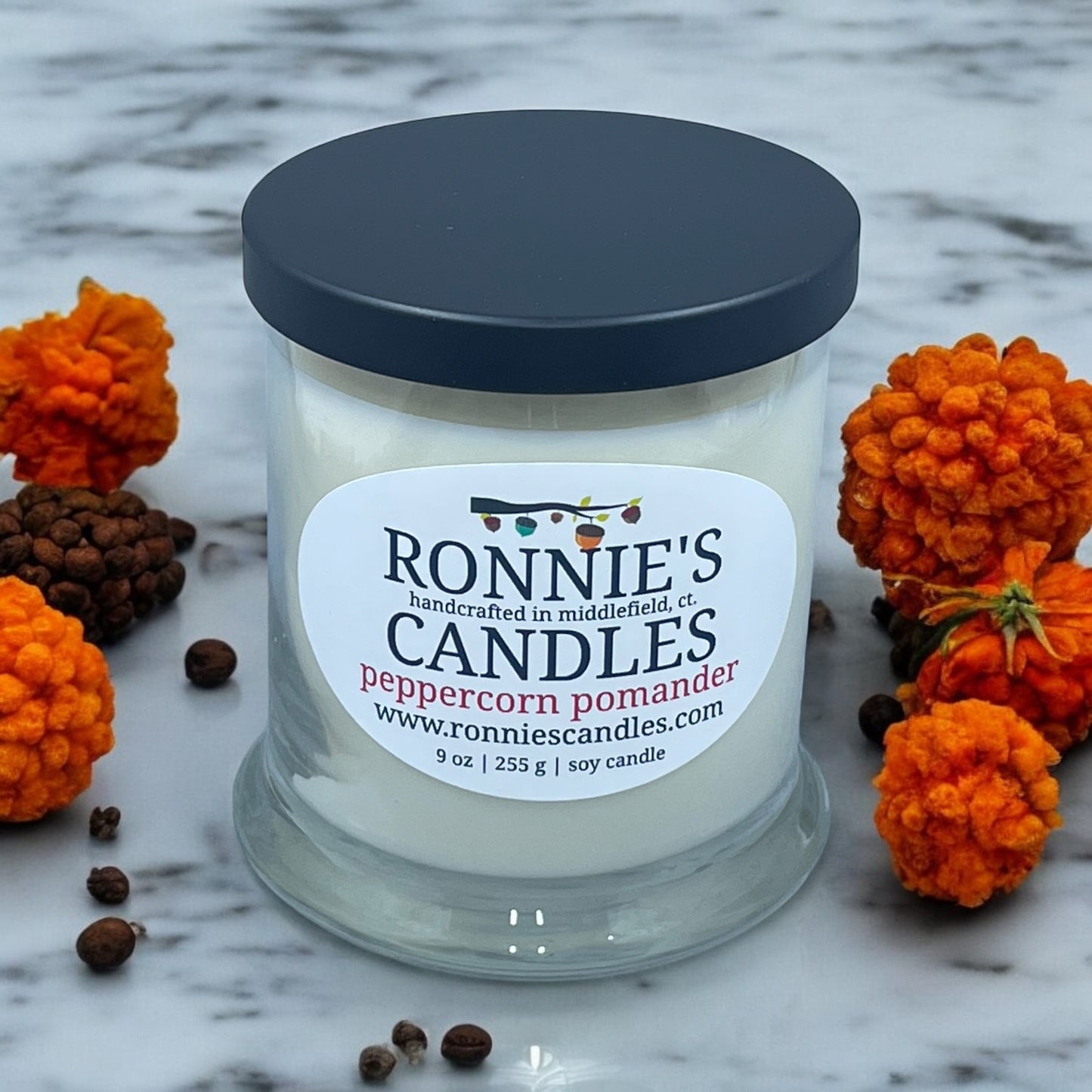 Peppercorn Pomander 100% Soy Candle
