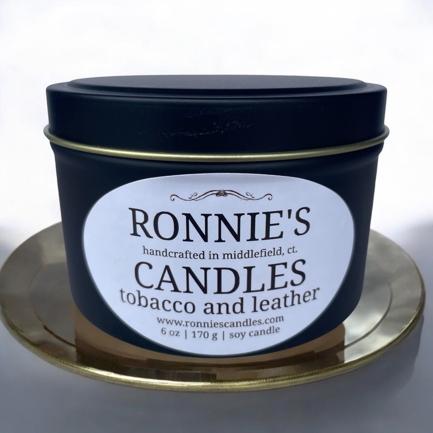 Tobacco and Leather 100% Soy Candle