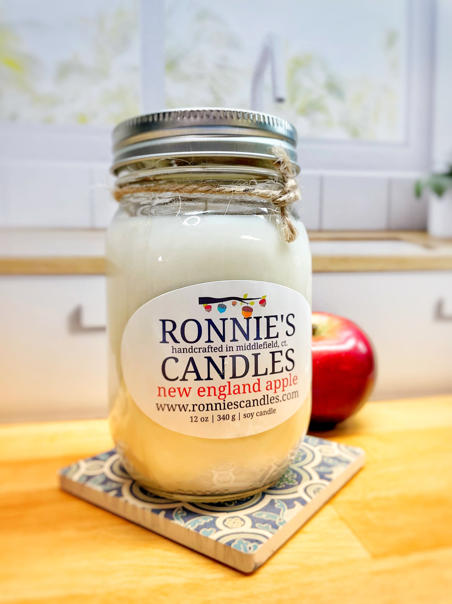 New England Apple 100% Soy Candle