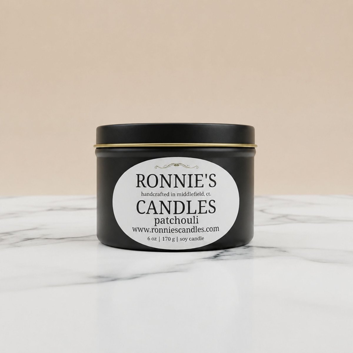 Patchouli 100% Soy Candle - Ronnie's Candles LLC