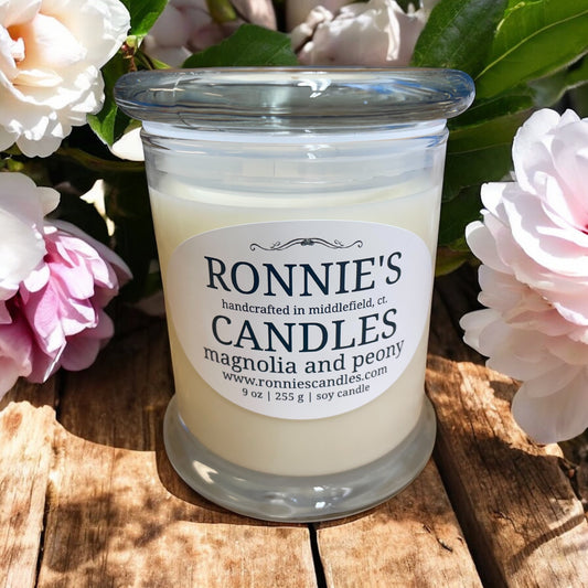 Magnolia and Peony 100% Soy Candle