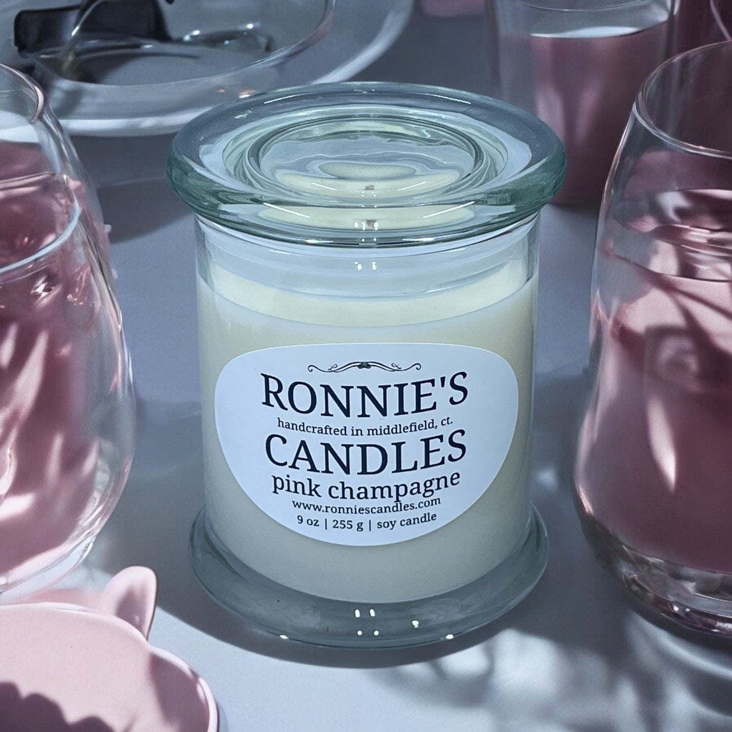 Pink Champagne 100% Soy Candle