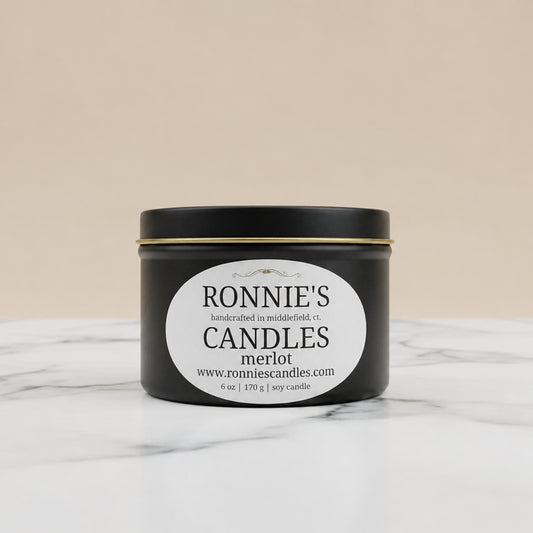 Merlot soy wax candle emits a delightful scent for an enhanced aromatic experience