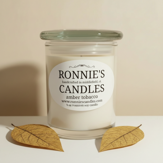 Amber Tobacco 100% Soy Candle