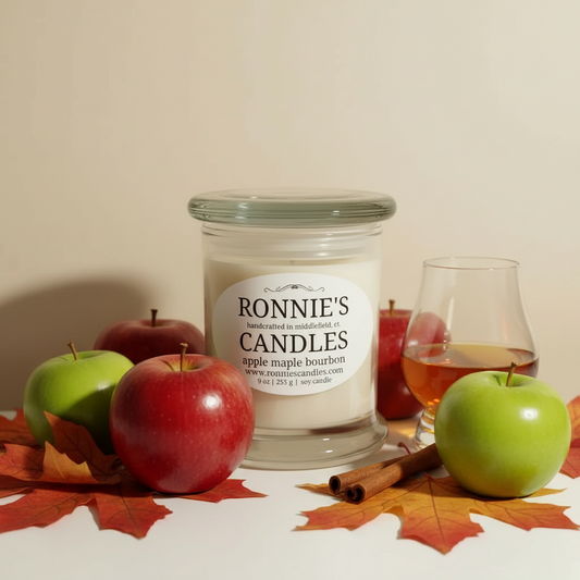 Apple Maple Bourbon 100% Soy Candle