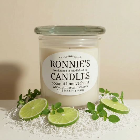 Coconut Lime Verbena 100% Soy Candle