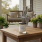 Dewy Dahlias soy candle with floral fragrance, hand-poured decorative scented candles for home ambiance