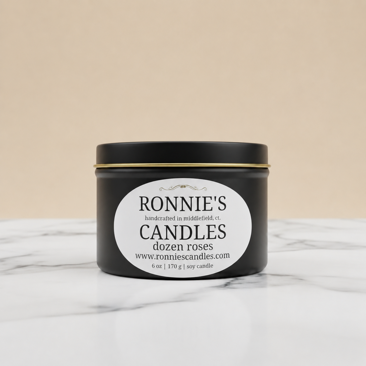 Dozen roses with soy candle emitting strong floral fragrance for elegant home ambiance