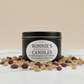 Frankincense and Myrrh soy candle emitting a soothing scent for relaxation and ambiance