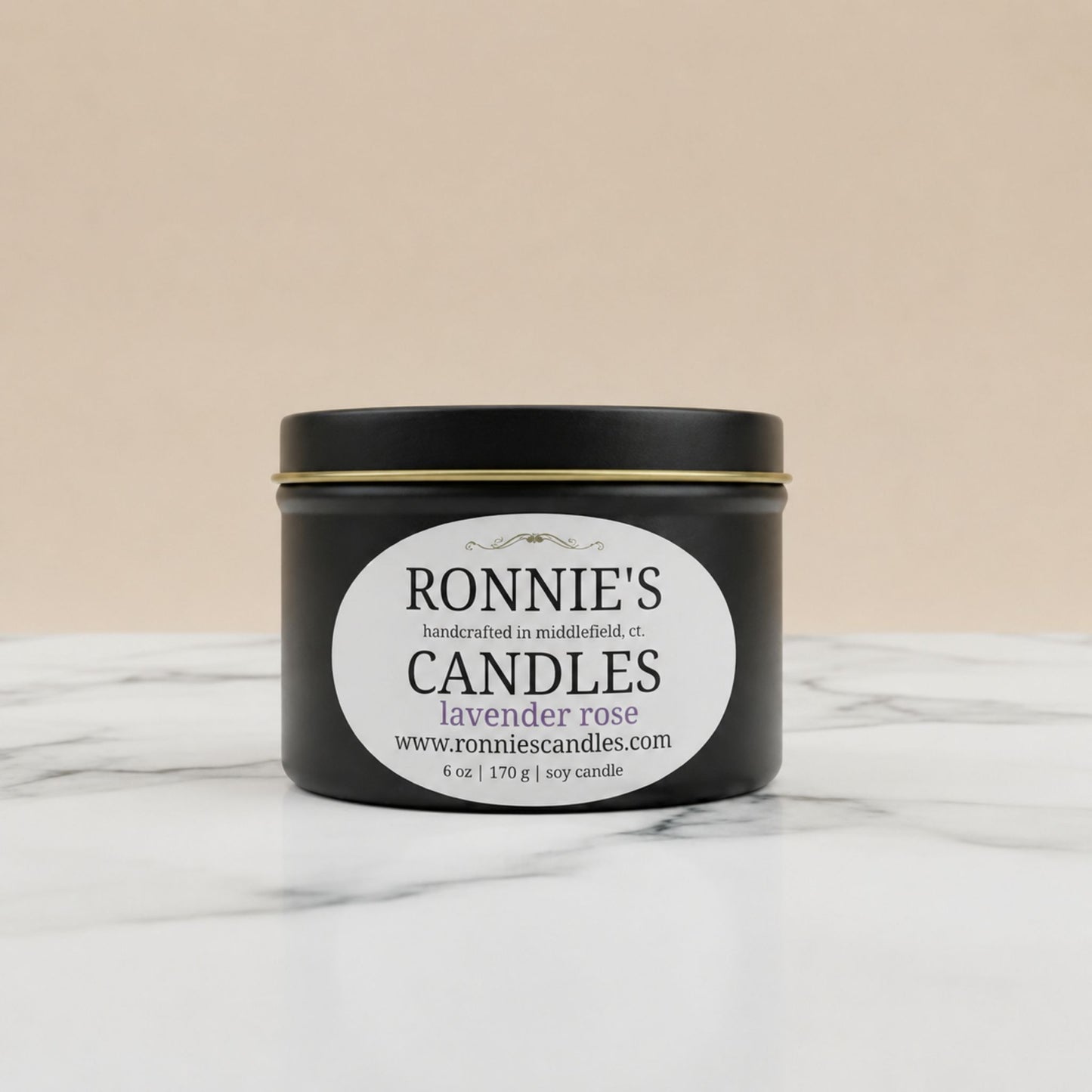 Lavender Rose 100% Soy Candle