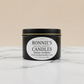 Lemon Verbena soy candle emitting refreshing citrus aroma, perfect for a calming and natural home ambiance