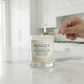 Lemon Verbena soy candle emitting refreshing citrus aroma, perfect for a calming and natural home ambiance