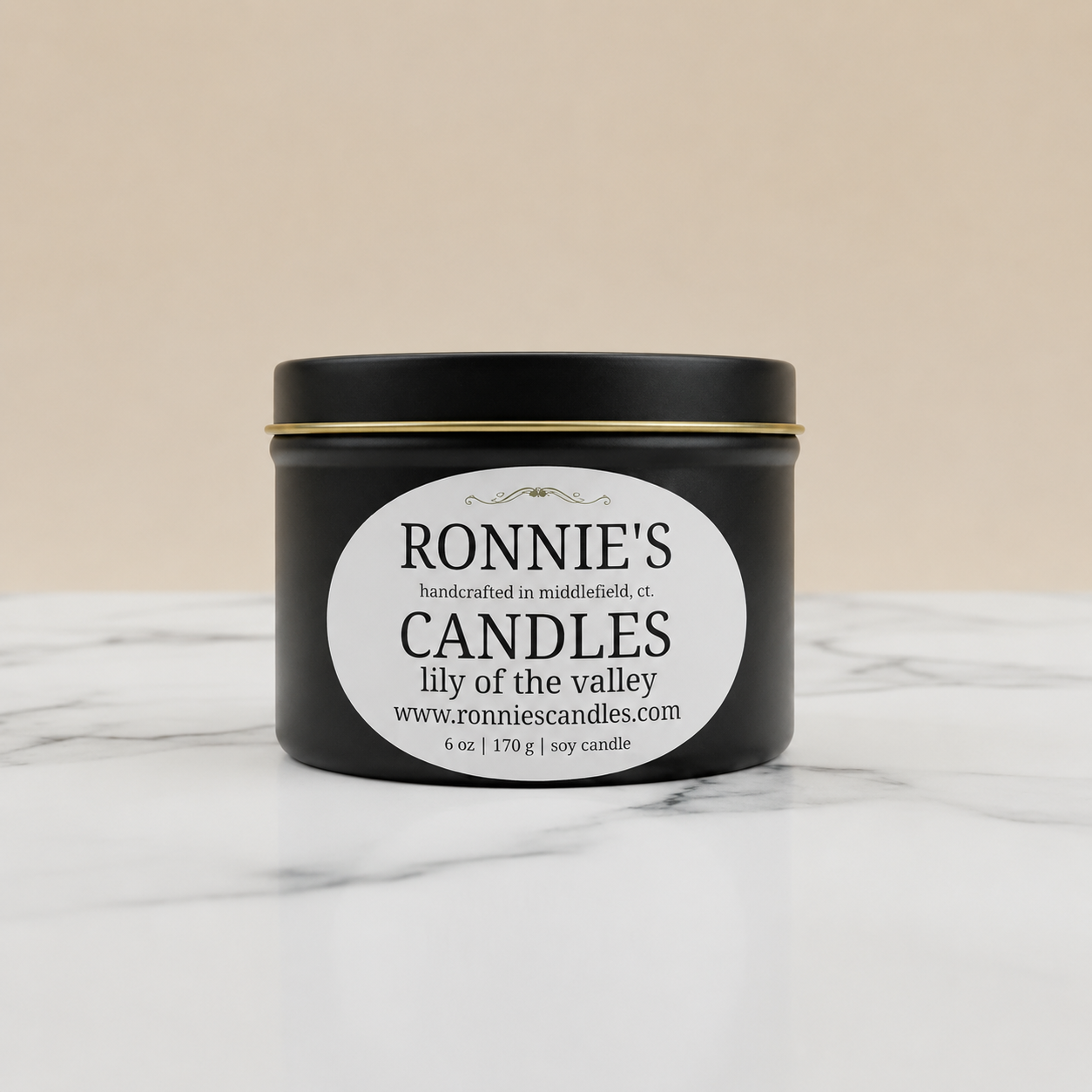 Lily of the Valley soy candle with floral fragrance and low melt point for enhanced aromatic experience