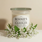 Lily of the Valley soy candle with floral fragrance and low melt point for enhanced aromatic experience