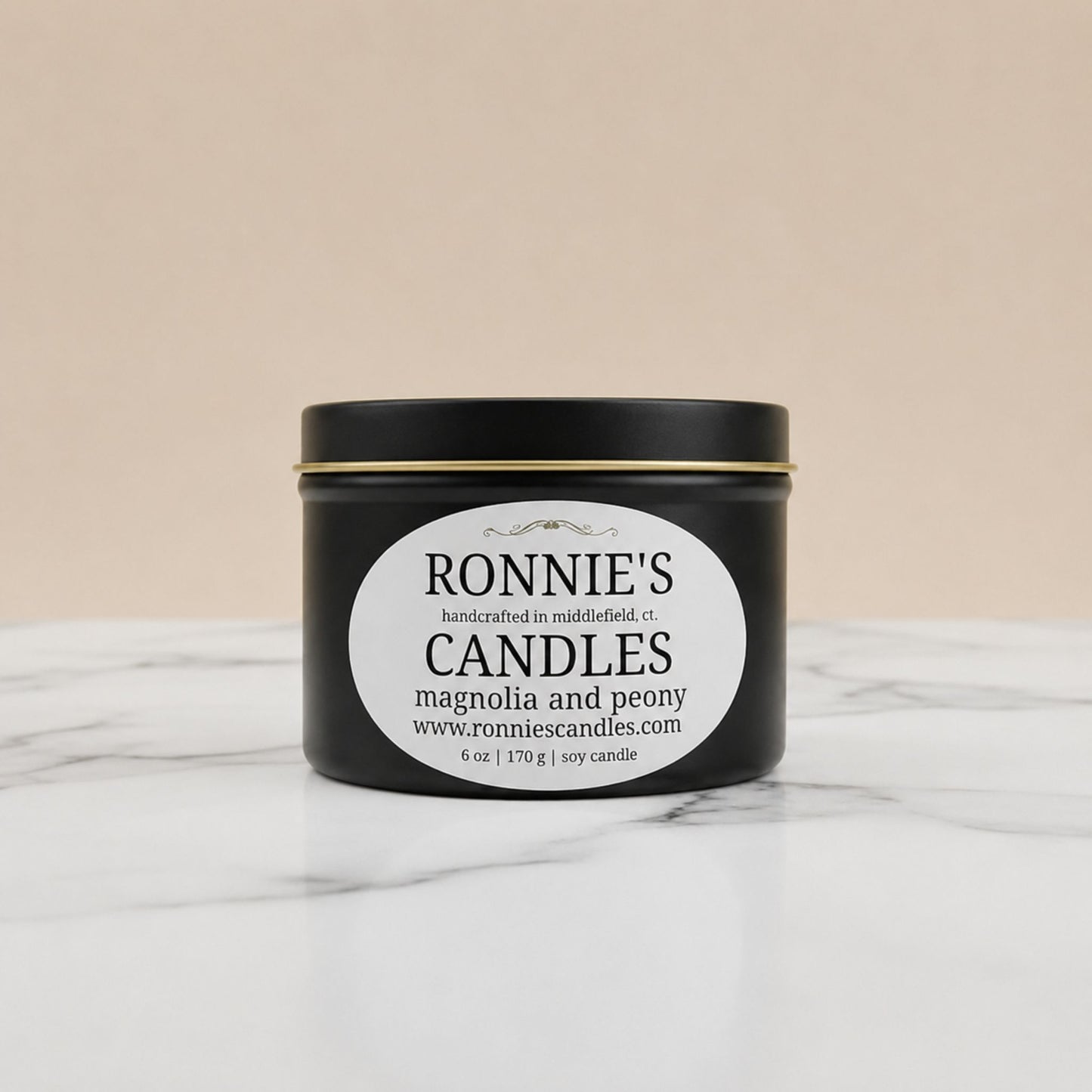 Magnolia and Peony 100% Soy Candle
