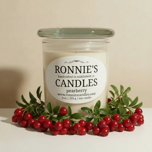 Pearberry soy candle, phthalate free fragrance for a safe and natural aroma experience