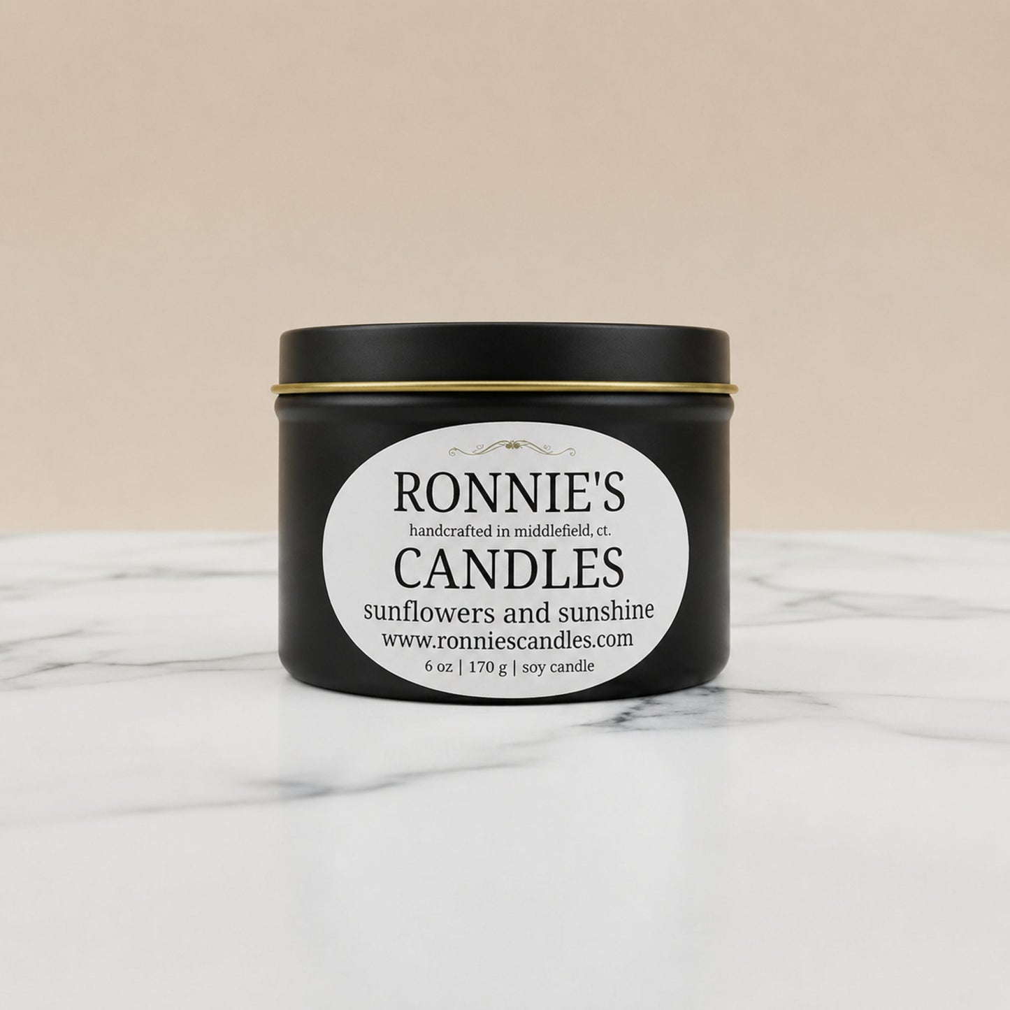 Sunflowers and Sunshine 100% Soy Candle