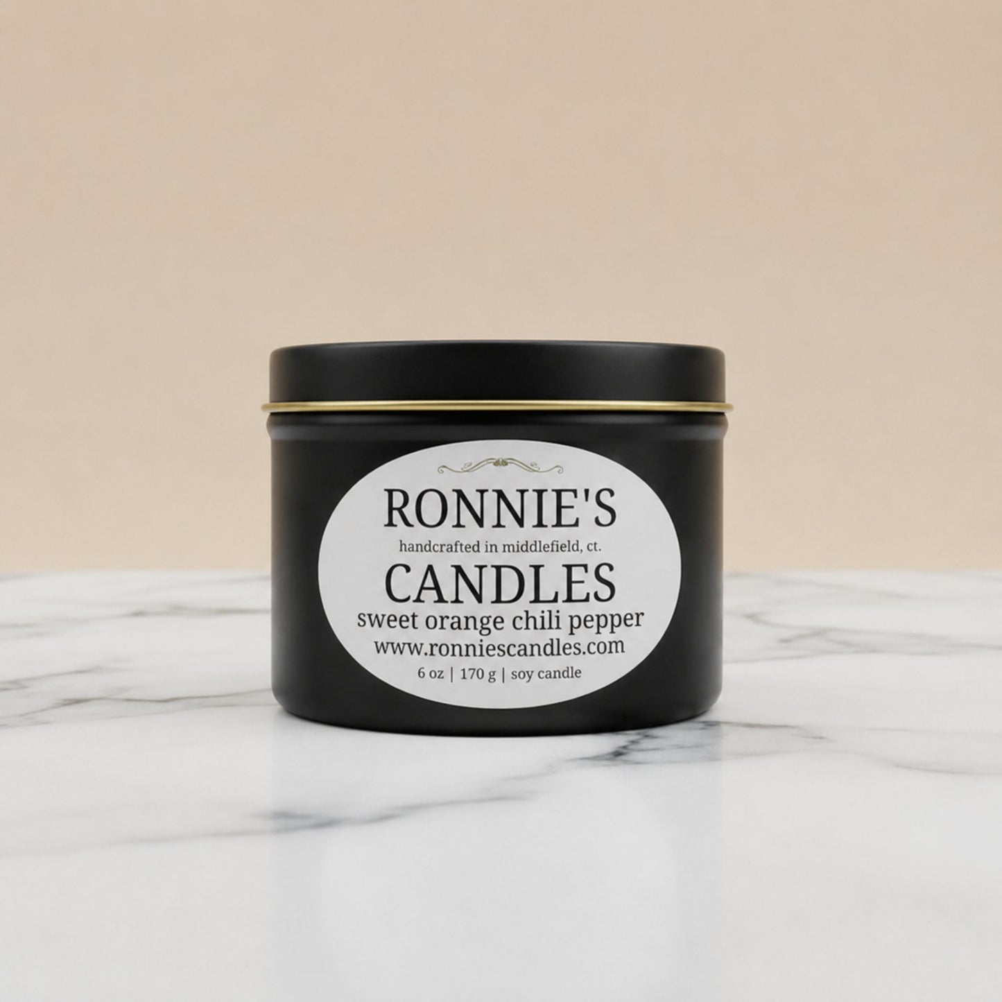 Sweet Orange Chili Pepper 100% Soy Candle