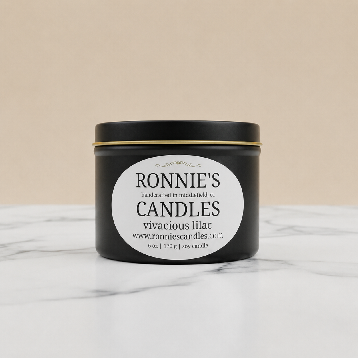 Vivacious lilac scented natural soy candle, handmade with eco-friendly ingredients, perfect for home ambiance