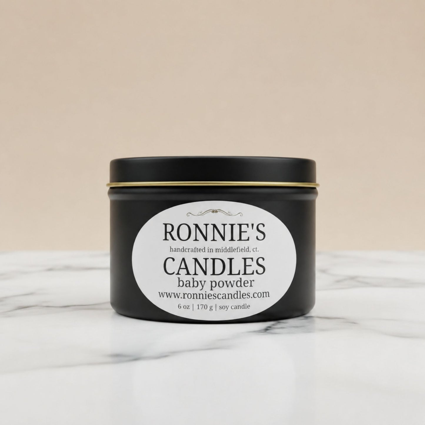 Baby Powder 100% Soy Wax Candle