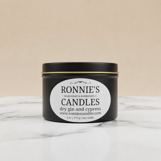 Dry Gin and Cypress 100% Soy Candle