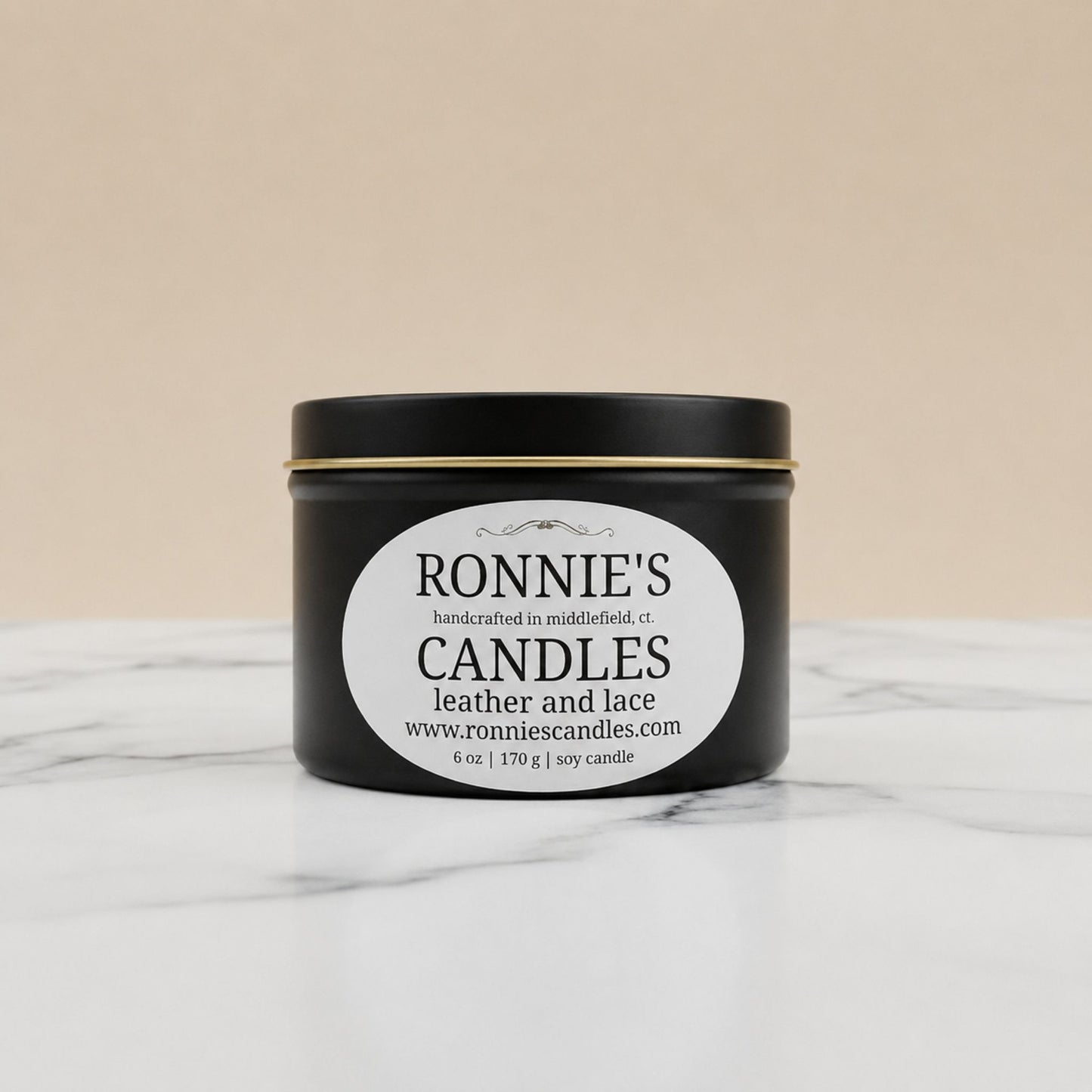 Leather and Lace 100% Soy Candle