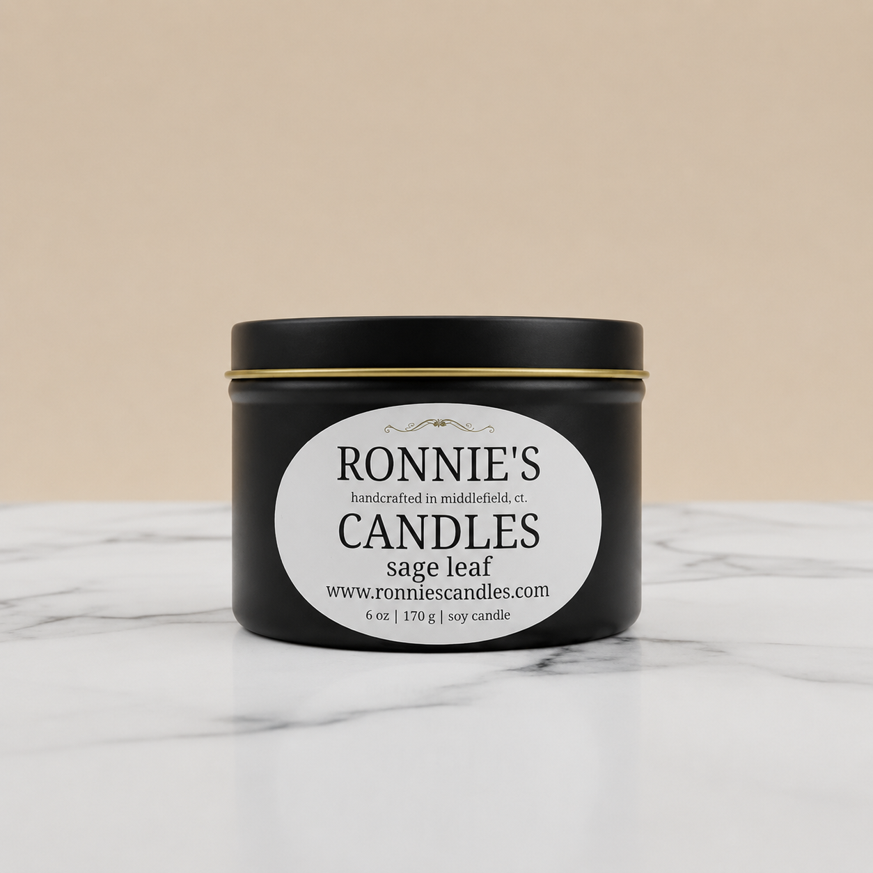 Sage soy candle emitting a very fragrant and soothing aroma, perfect for relaxation and ambiance.