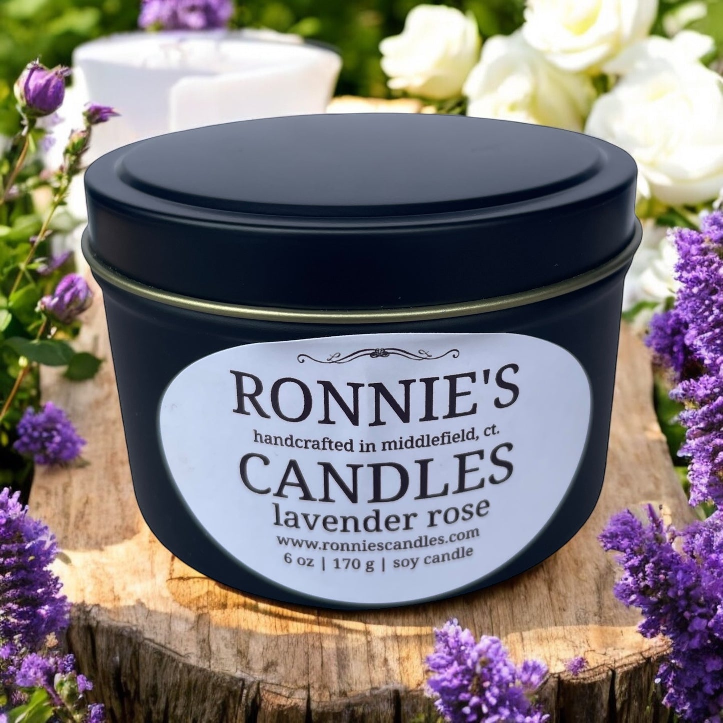 Lavender Rose 100% Soy Candle