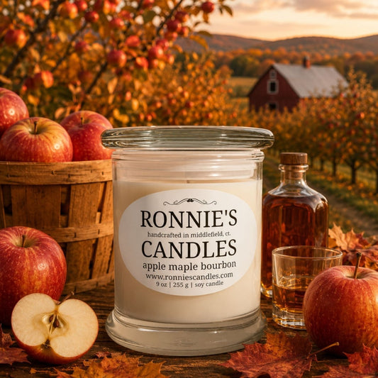 Apple Maple Bourbon 100% Soy Candle - Ronnie's Candles LLC