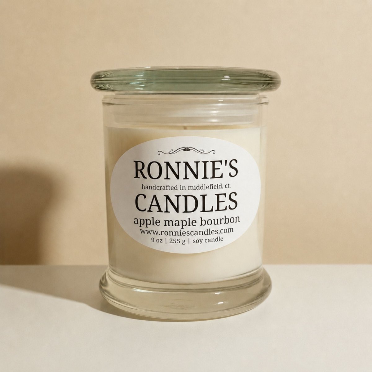 Apple Maple Bourbon 100% Soy Candle - Ronnie's Candles LLC