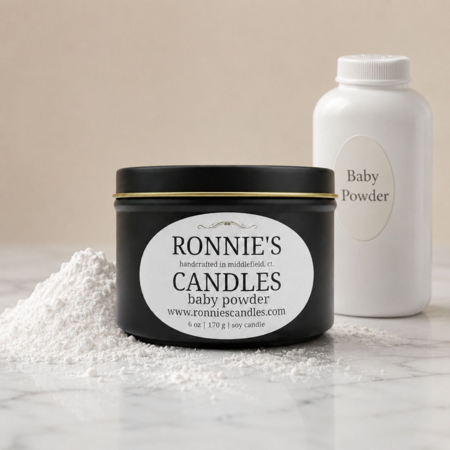 Baby Powder 100% Soy Wax Candle
