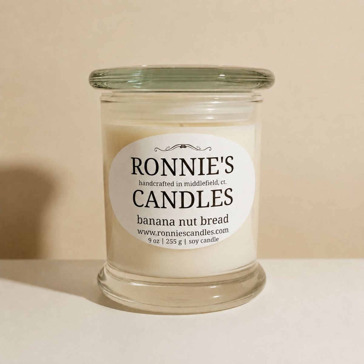 Banana Nut Bread 100% Soy Candle - Ronnie's Candles LLC