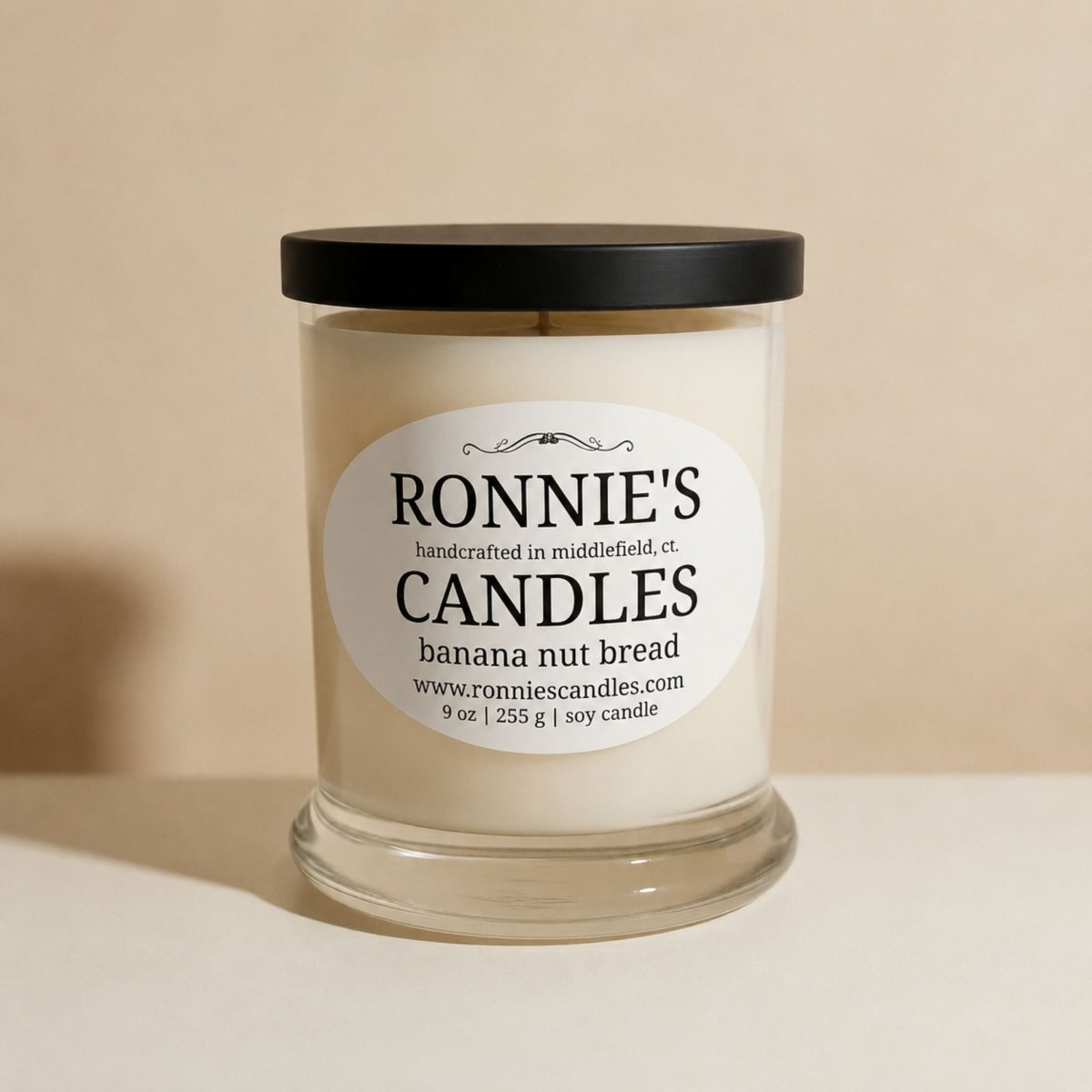 Banana Nut Bread 100% Soy Candle - Ronnie's Candles LLC