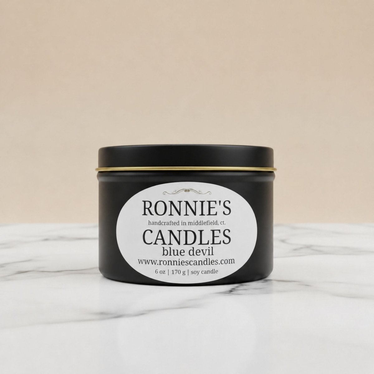 Blue Devil 100% Soy Candle - Ronnie's Candles LLC