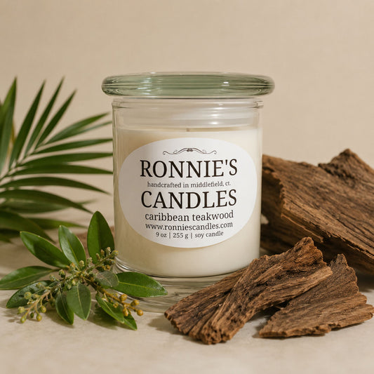 Caribbean Teakwood 100% Soy Candle