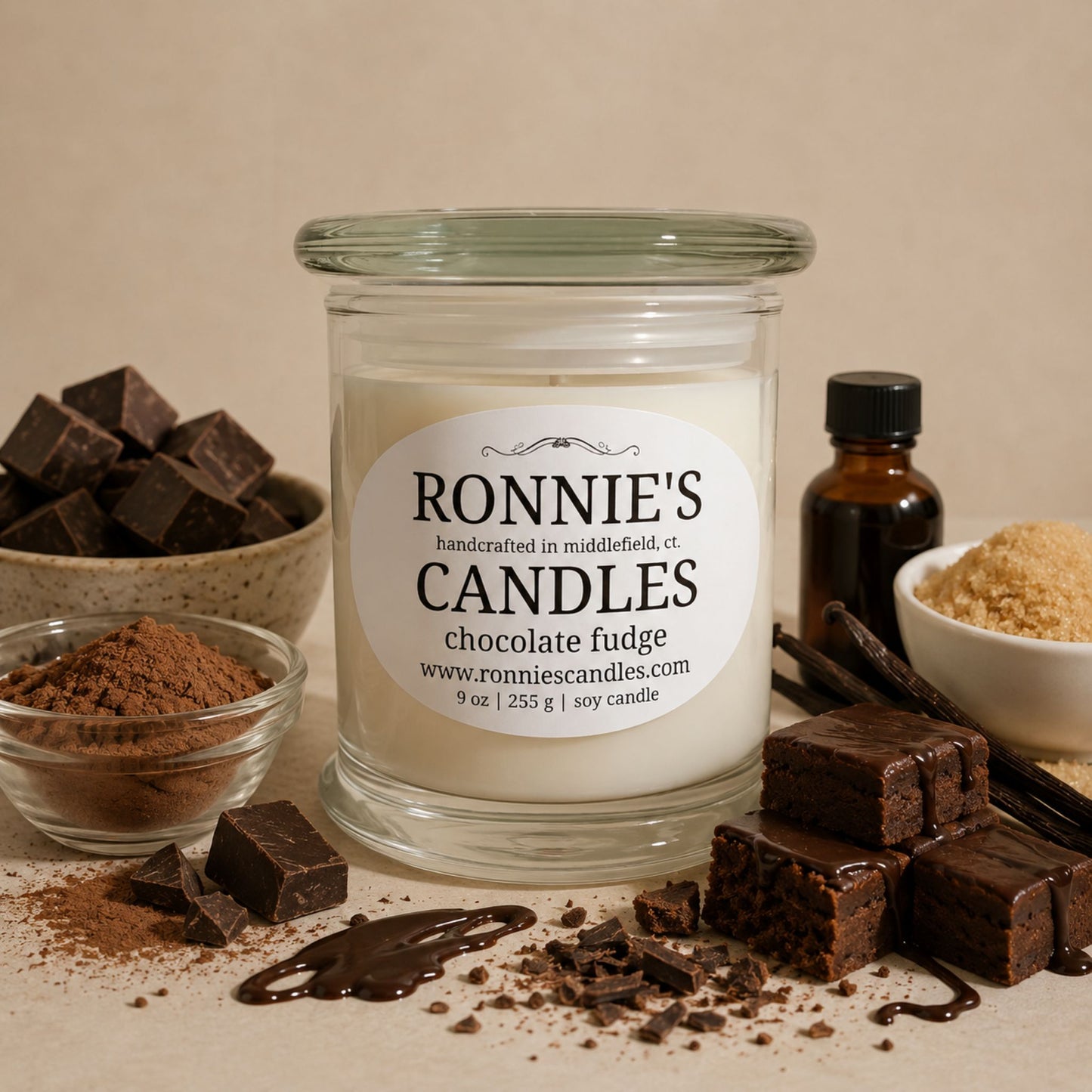 Chocolate Fudge 100% Soy Candle
