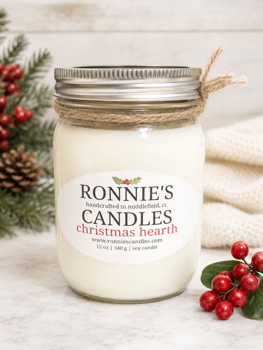 Christmas Hearth 100% Soy Candle - Ronnie's Candles LLC