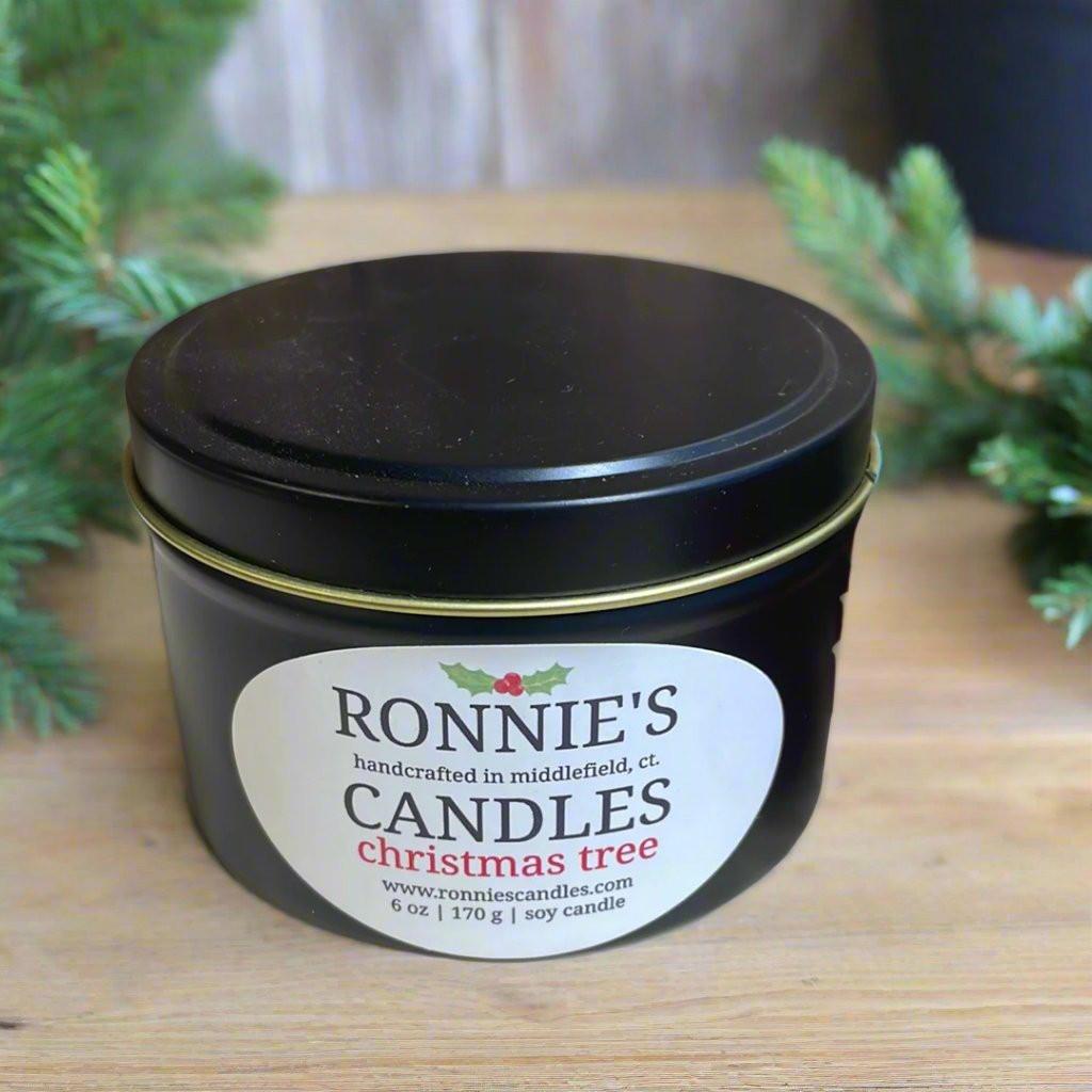 Luxurious Fraser Fir premium soy candle creating an elegant christmas holiday ambiance