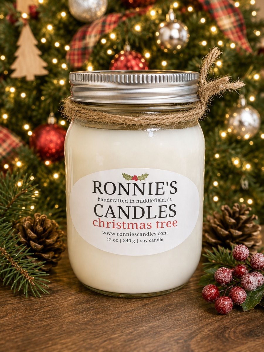 Christmas Tree 100% Soy Candle - Ronnie's Candles LLC
